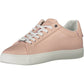 Calvin Klein Chic Pink Lace-up Sneakers with Logo Accents