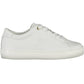 Tommy Hilfiger Sleek White Lace-Up Sneakers