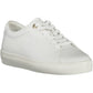 Tommy Hilfiger Sleek White Lace-Up Sneakers