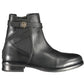 Tommy Hilfiger Chic Black Ankle Boots with Contrasting Zip Detail