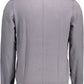 Calvin Klein Elegant Gray Long-Sleeved Embroidered Logo Sweater