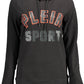 Plein Sport Sleek Black Hooded Sweatshirt with Bold Accents