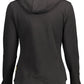 Plein Sport Sleek Black Hooded Sweatshirt with Bold Accents