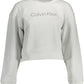 Calvin Klein Elegant Gray Logo Print Sweatshirt