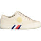 Tommy Hilfiger Beige Lace-Up Sneaker with Iconic Accents