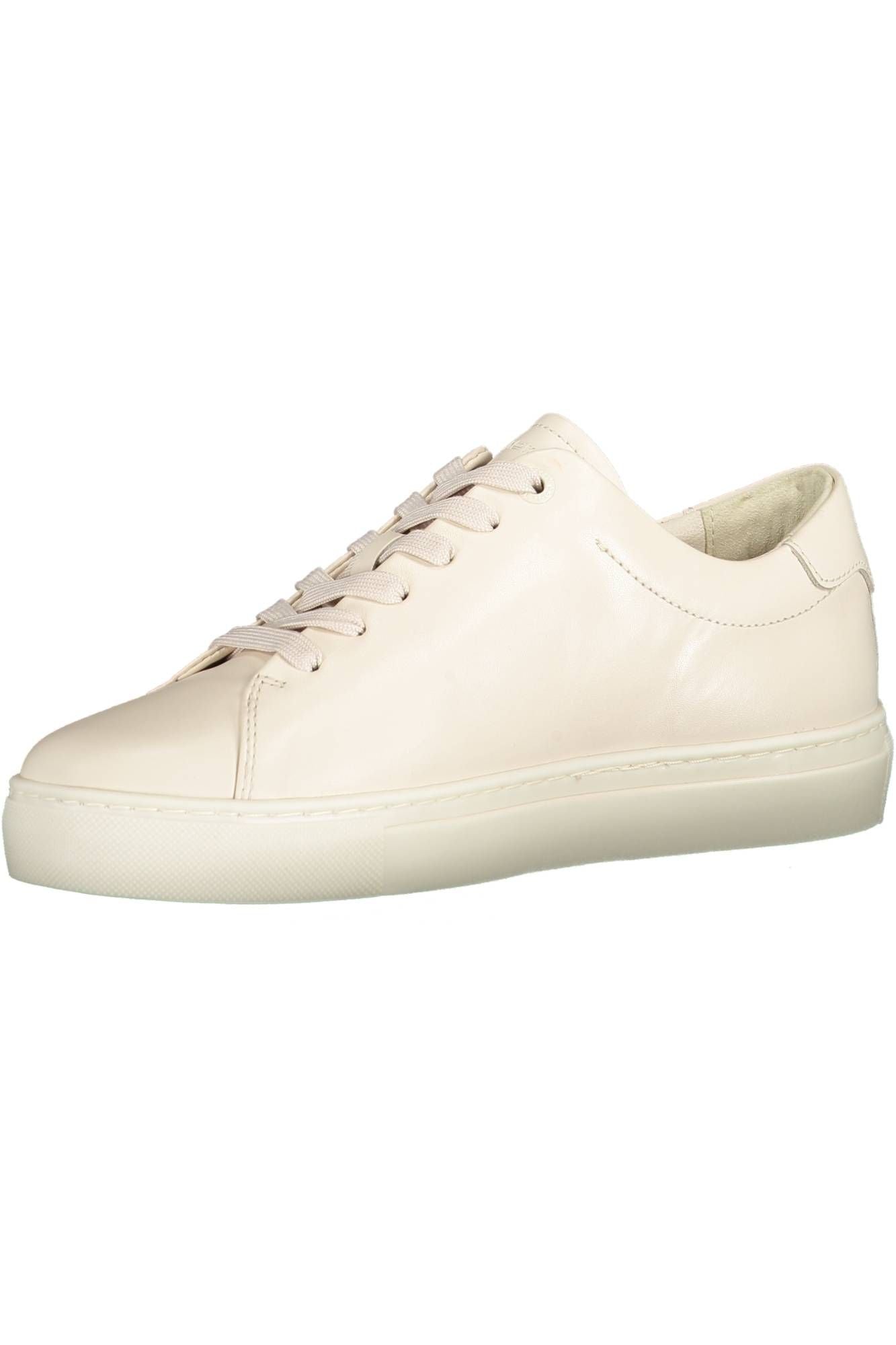 Tommy Hilfiger Beige Lace-Up Sneaker with Iconic Accents