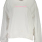 Calvin Klein Chic White Cotton Logo Sweatshirt