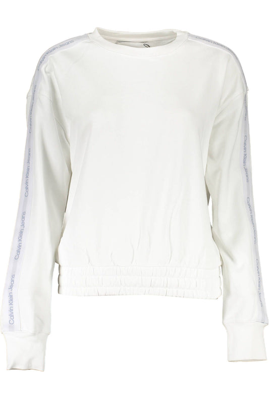 Calvin Klein Elegant White Cotton Sweatshirt