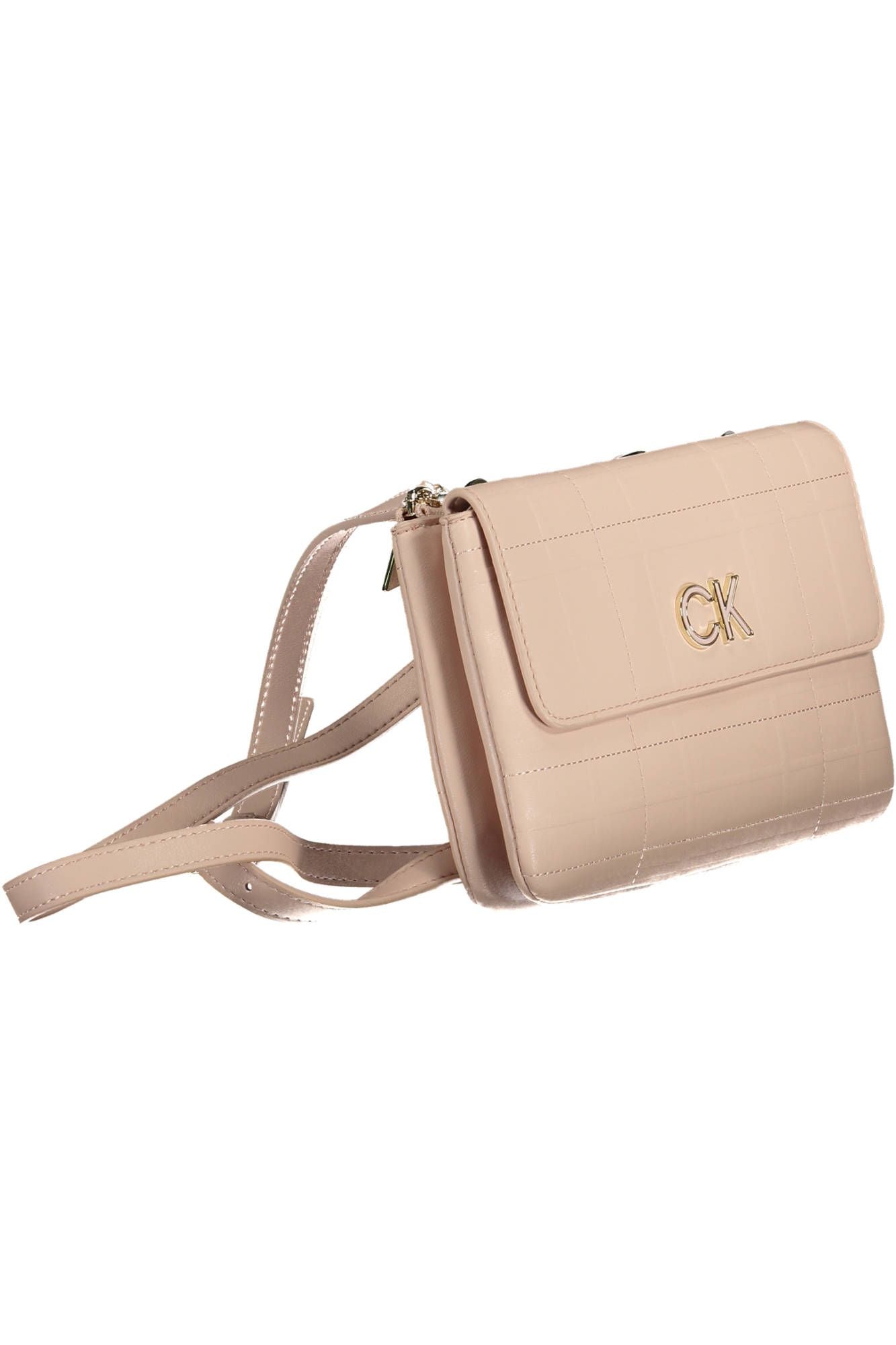 Calvin Klein Elegant Pink Shoulder Bag with Contrasting Details