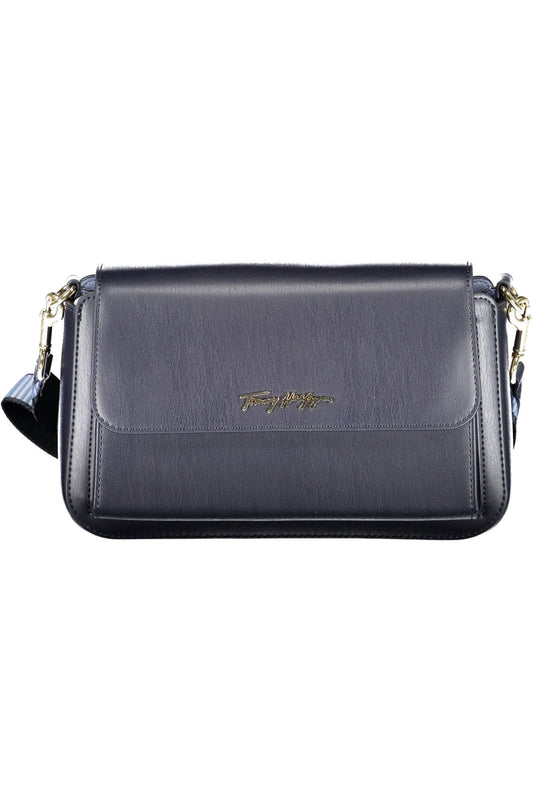 Tommy Hilfiger Elegant Blue Shoulder Bag with Contrast Details