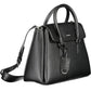 Calvin Klein Sleek Black Eco-Conscious Handbag with Logo Design