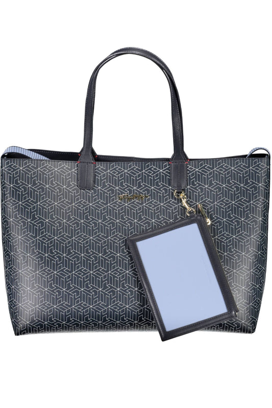 Tommy Hilfiger Chic Reversible Tote with Clutch in Contrasting Blue