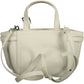 Calvin Klein Sleek White Double Handle Satchel Bag