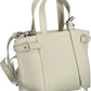 Calvin Klein Sleek White Double Handle Satchel Bag