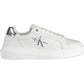 Calvin Klein Chic White Contrasting Lace-Up Sneakers