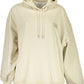 Calvin Klein Beige Hooded Cotton Sweatshirt with Logo Detail