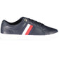 Tommy Hilfiger Chic Blue Lace-up Sneakers with Logo Accent