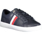 Tommy Hilfiger Chic Blue Lace-up Sneakers with Logo Accent