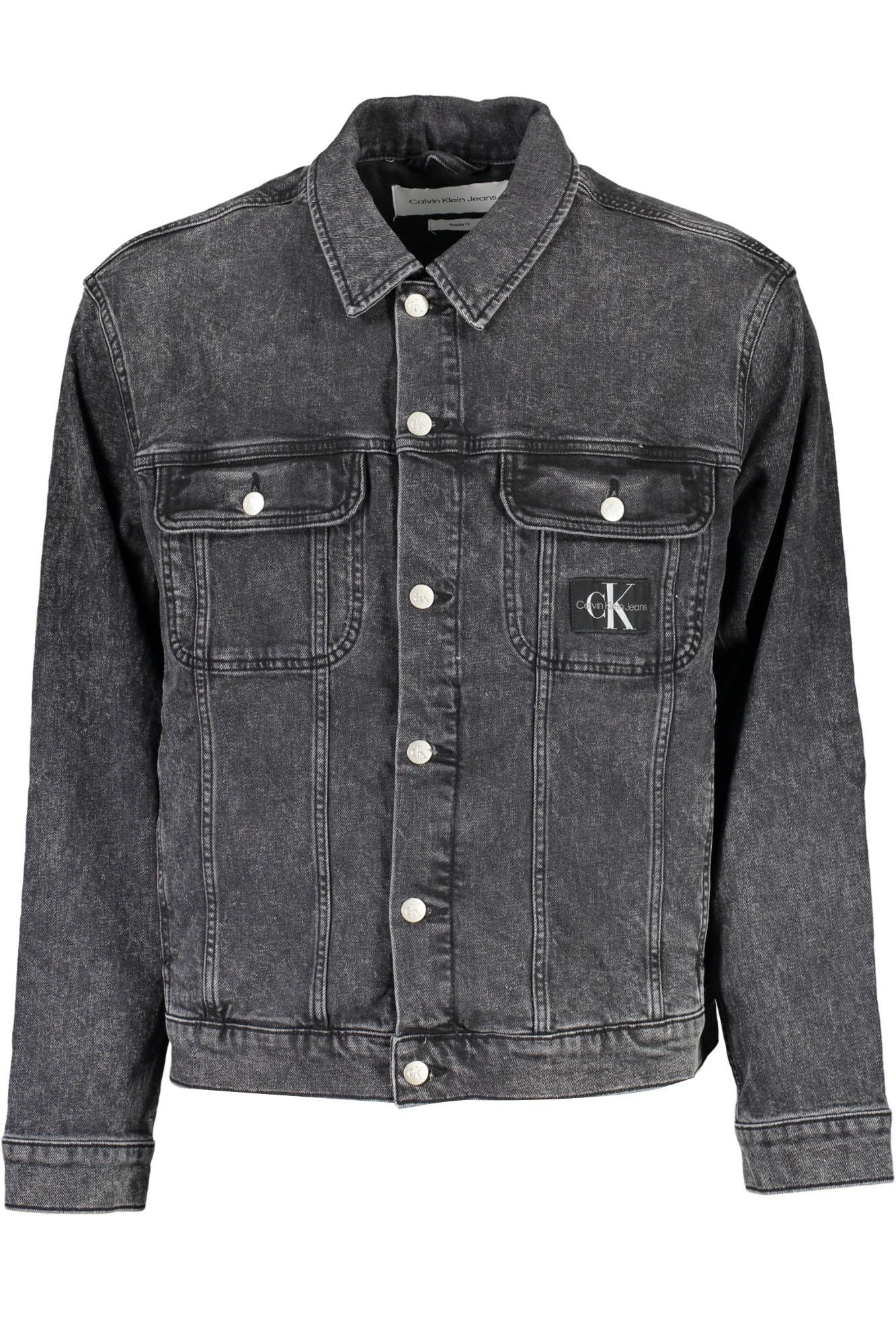 Calvin Klein Black Cotton Men's Denim Jacket