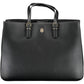 Tommy Hilfiger Elegant Black Contrast Detail Handbag