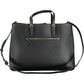 Tommy Hilfiger Elegant Black Contrast Detail Handbag