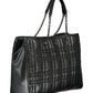 Calvin Klein Elegant Chain-Handle Black Handbag