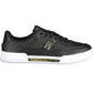 Tommy Hilfiger Chic Black Lace-Up Sneakers with Contrasting Accents