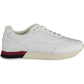 Tommy Hilfiger Chic White Lace-Up Sneakers with Logo Detail