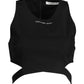 Calvin Klein Sleek Sleeveless Designer Top with Back Zip Detail