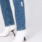 Off-White Elevated Denim Elegance in Striking Blue