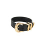 Versace Medusa Western Buckle Smooth Leather Gold Plated Brass Gold Bracelet