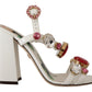 Dolce & Gabbana Keira Crystal-Embellished Ankle Strap Heels