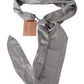 Ermanno Scervino Metallic Silver Silk Neck Wrap Shawl Scarf