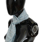 Ermanno Scervino Light Blue Bandana Wrap Shawl Foulard Scarf