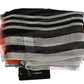 Dolce & Gabbana Multicolor Striped Silk Shawl Fringes Scarf