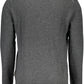 Napapijri Elegant Grey Wool Sweater with Embroidered Logo