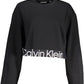 Calvin Klein Chic Black Sweatshirt with Contrast Details