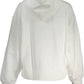 Calvin Klein Elegant White Brushed Cotton Hoodie