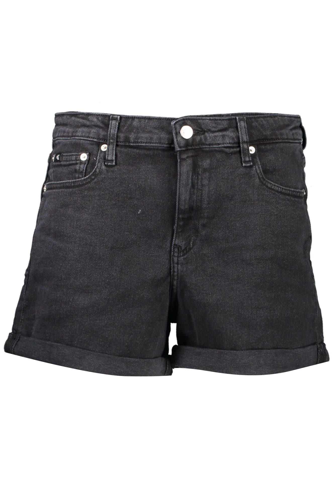 Calvin Klein Chic Mid-Rise Black Denim Shorts