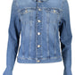 Tommy Hilfiger Chic Denim Long Sleeve Jacket with Embroidery