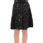 Dolce & Gabbana Black Crystal Embellished Masterpiece Skirt