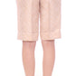 Zeyneptosun Exclusive Beige Brocade Above Knee Shorts