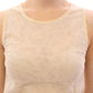 Dolce & Gabbana Elegant Beige Tank Top Blouse