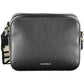 Coccinelle Elegant Black Leather Shoulder Bag with Contrasting Details