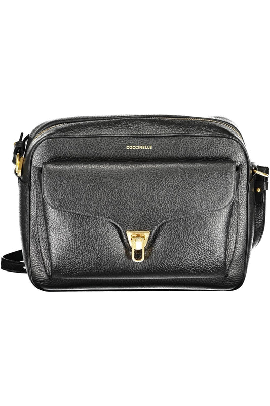 Coccinelle Elegant Black Leather Shoulder Bag