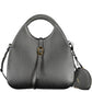 Coccinelle Elegant Black Leather Handbag with Removable Strap