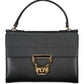 Coccinelle Chic Black Leather Handbag with Twist Lock