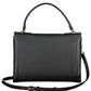 Coccinelle Chic Black Leather Handbag with Twist Lock