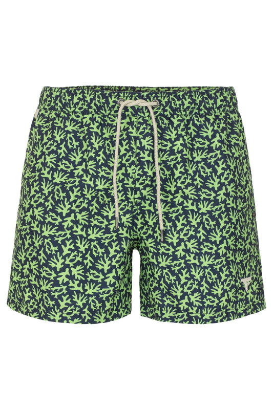 Fred Mello Emerald Green Beach Shorts for Trendy Summer Days