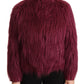 Patrizia Pepe Bordeaux Chic Pullover Jacket